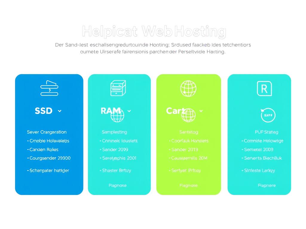 Übersicht verschiedener Webhosting Deutschland Pakete